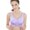 thumbnail image 4 of Bralette sexy Sonducket sujetador sin aros Cómodo y transpirable para mujer Blanco XL, 4 of 6