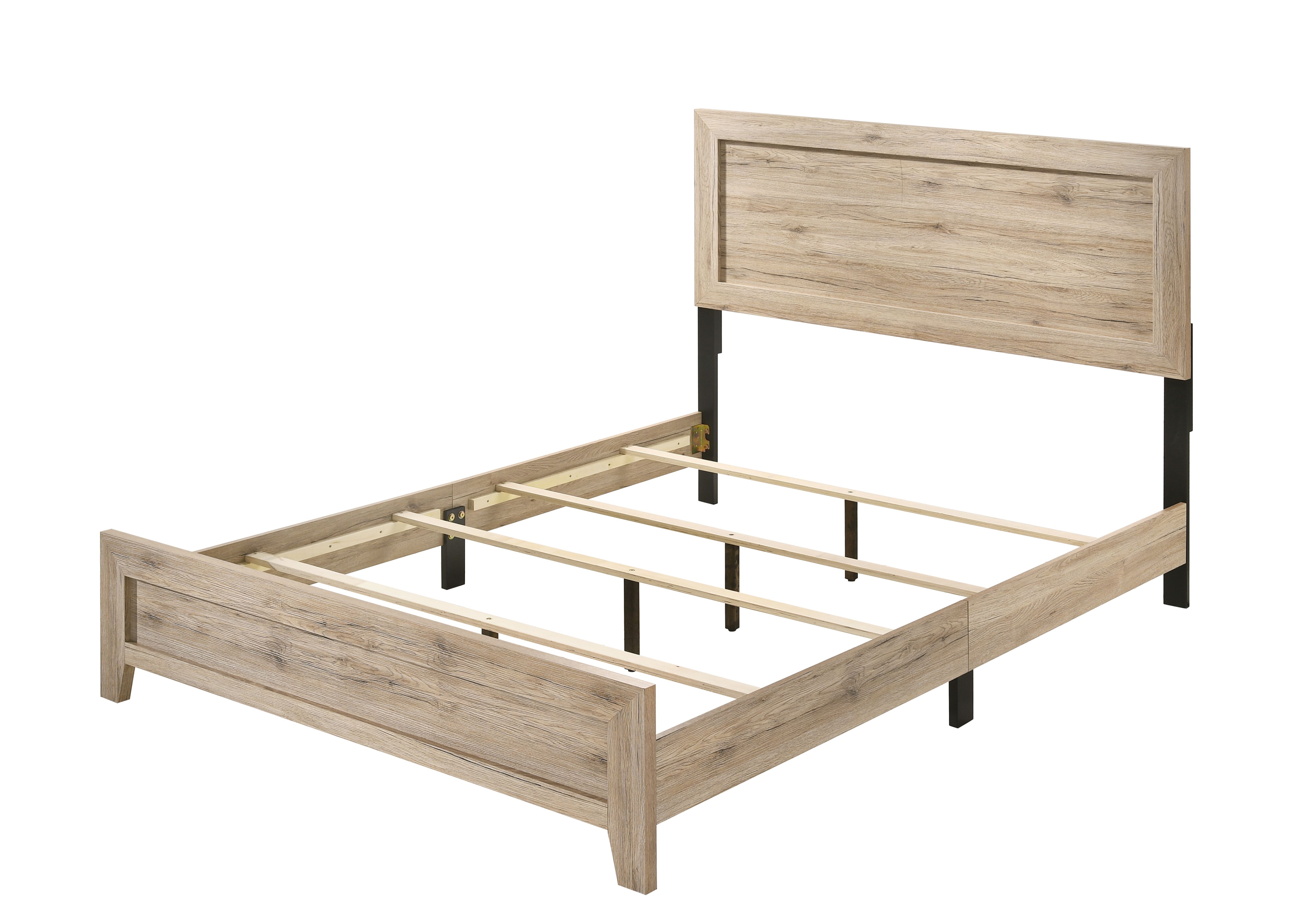 Miekor Furniture Miquell Eastern King Bed, Natural - image 2 of 2