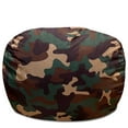 thumbnail image 2 of Posh Creations Structured Bean Bag Chair, Classic Round, Kids,2.5 ft, Nylon -Camo Green, 2 of 2