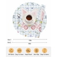 thumbnail image 6 of 15 Inch Round Placemats Set of 6, Easter Non Slip Heat Insulation PP Table Mats, Spring Rabbits Ears Feet Floral Blue Lattice Washable Place Mats for Kitchen Dining Party Table Decor, 6 of 7