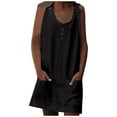 thumbnail image 1 of asddcavvf Dresses for Women Summer Women's Button Front Dress With Pockets | & Versatile for Everyda, 1 of 5