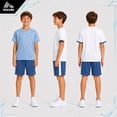 thumbnail image 2 of RBX Boys Athletic Outfit Lightweight Breathable Active Shirts and Basketball Shorts 3 Piece Set, 2 of 7