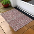 thumbnail image 6 of Addison Rugs Chantille Indoor/Outdoor Transitional Stripes Red Washable Rectangle Rug, 1'8" x 2'6", 6 of 6