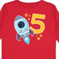 thumbnail image 4 of Inktastic Rocket Space Ship Happy Fifth Birthday Boys or Girls Long Sleeve Toddler T-Shirt, 4 of 5