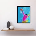 thumbnail image 4 of Artery8 Abstract Slam Dunk Shot Basketball Player For Living Room Art Print Framed Poster Wall Decor 12x16 inch, 4 of 5