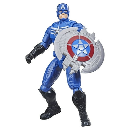 Marvel Avengers: Mech Strike Captain America Kids Toy Action Figure for Boys and Girls (8”)
