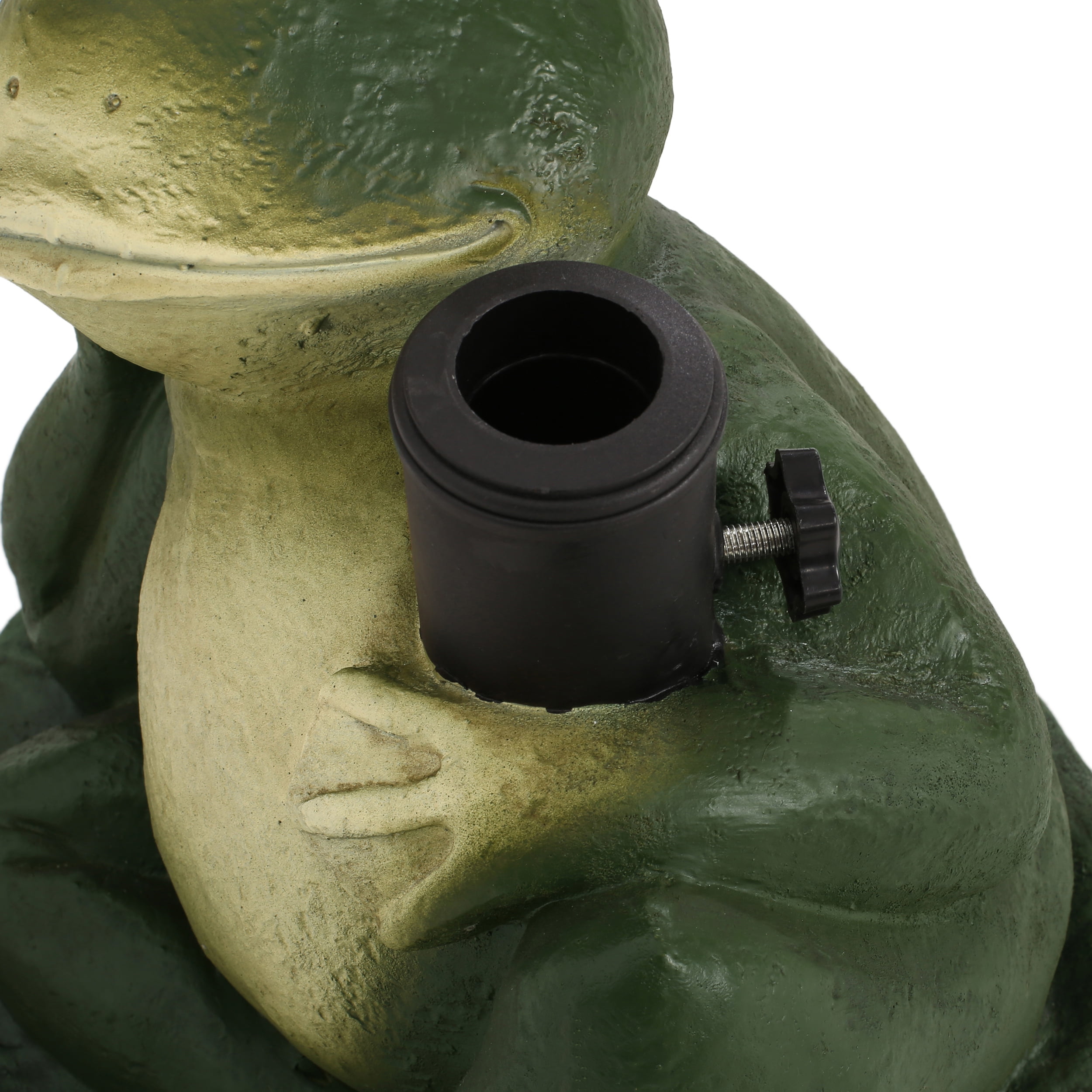 Ziggy Outdoor Frog Umbrella Base, Green