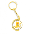 thumbnail image 1 of Universo y Alien monstruo amarillo Anillo de oro de metal llavero llavero, 1 of 3