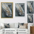 thumbnail image 4 of Designart "Gold Feather Wanderlust II" Glam Feather Wall Art Print, 4 of 5
