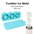 thumbnail image 4 of Molde Para Hielo En Vaso, Molde Cilíndrico Para Hielo Con Tapa, 3 Cavidades Para Whisky, 4 of 7