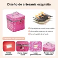 thumbnail image 3 of OUDOSPRS Estuche De Maquillaje De Cuero En Tres Piezas - Con Compartimentos Ajustables, Resistente Y Elegante Para Viaje Y Uso Diario, 3 of 3
