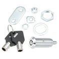 thumbnail image 3 of Tubular Cam Lock, 40mm Cylinder Length Chrome Finish Keyed Different, 3 of 6