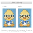 thumbnail image 3 of Cute Duck Wear Glasses and Tie Garden Flag 12X18 Double Sided Yard Flags for Outside Outdoor All Seasonal Decoration, 3 of 6
