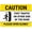 Warning Sign 1, variant on Caution Floor Roof Opening Do Not Remove Sign 12 x 8 Inches - Rust-Free Aluminum, UV Ink Printing, Suitable for Indoor Outdoor Construction, Building Area