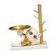 thumbnail image 1 of Estatua de animal con bandeja de almacenamiento, llavero, figurita, regalo, organizador de escritorio, artículos diversos Gato, 1 of 9