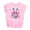 Pink Shirt, variant on Disco Bunny Easter Shirt for Girls Fluffy Rabbit Ears and Pink Coquette Bow Graphic Tee Pink Shirt 18 Months