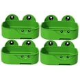 thumbnail image 4 of 4 pcs  Cute Frog Soap Holder Wall Mounted Soap Dish Bathroom Self-draining Bar Soap Dish Holder, 4 of 8