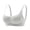 Gray, variant on Womens Square Neck Wireless Bra Breathable Seamless Push Up Adjustable Straps Solid Color Comfortable Supportive Everyday Lingerie For All Seasons