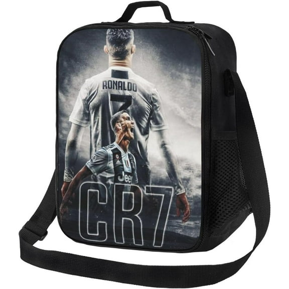 Soccer Player #7 Cristiano Ronaldo Lunch Bag For Daily Work Sport Outdoor Football Fans Lunch Box-Style 8