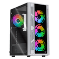 thumbnail image 1 of Gabinete XTREME PC GAMING Kronos Media Torre Fuente 600W 4 Fan ARGB Blanco CXTGSXWT, 1 of 6