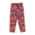thumbnail image 4 of Naloa Hand Drawn Tomatoes Print Women’s Ultra-Soft Comfy Pajama Lounge Pants with Pockets & Drawstring, 4 of 8