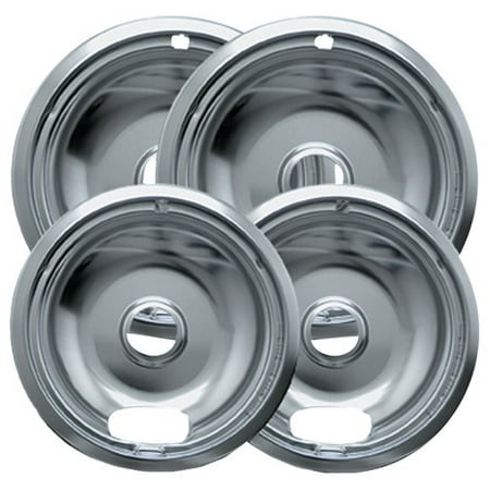 Range Kleen 4-Piece Drip Bowl, Style A fits Plug-in Electric Ranges Amana, Crosley, Frigidaire, Kenmore