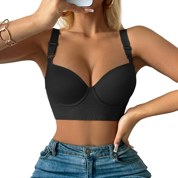 Sujetador QDN con aros, cobertura total, para flexionar la espalda y alisar la grasa