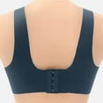 thumbnail image 4 of Crunowin Women's Bra With Wide Shoulder Strap, Back Buckle Breathable and Comfortable Wirefree Bra Navy 38/85, 4 of 4