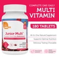 thumbnail image 2 of Zahler Kids Multivitamin Chewable Vitamin Tablet - Complete One Daily Kids Vitamins Supplement - Contains 20+ Minerals & Vitamins for Kids & Toddlers - Kosher Multivitamins Cherry Flavor (180), 2 of 7
