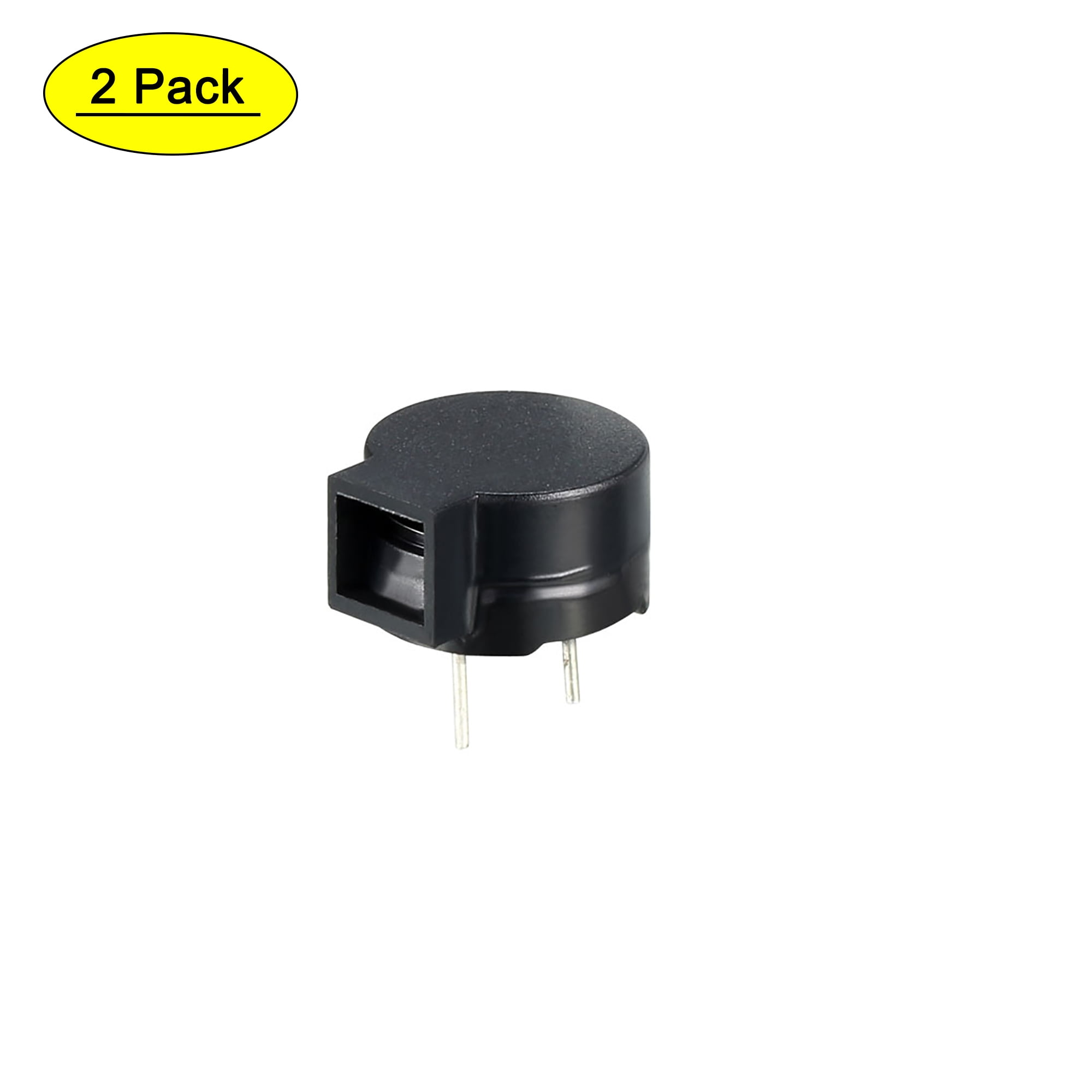 2 pcs DC 5V 2 Terminals Single-Side Buzz Passive Stereo Electronic Buzzer