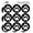 Clear, variant on Paw Print Dog Cat White on Black 1" Planner Calendar Scrapbooking Crafting Clear Stickers