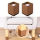 thumbnail image 4 of Pie de pata de muebles Autoadhesivo antideslizante Elevadores de muebles Silla Escritorio Pies de Accesorios Cuadrado 4x5cm Marrón Macarena Elevadores de sofá, 4 of 8