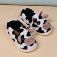 thumbnail image 4 of BERANMEY Fuzzy Cartoon Cow Cotton Slippers, Winter Indoor Outdoor Slippers for Women Funny Slippers for Women and Men, 4 of 8