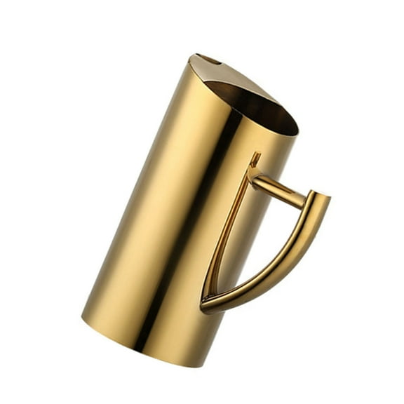 BQBQERT Stainless Steel Straight Body Pouring Pots Large Water Pitcher with Handle