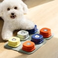 thumbnail image 2 of MEWOOFUN Dog Button Record Talking Pet Communication Vocal Training Interactive Toy Bell Ringer With Pad and Sticker Easy To Use ShopWise Round, 2 of 9