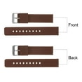 thumbnail image 4 of Uxcell Silicone Watch Band Quick Release Soft Rubber Watch Strap Brown/Silver 16mm, 4 of 7