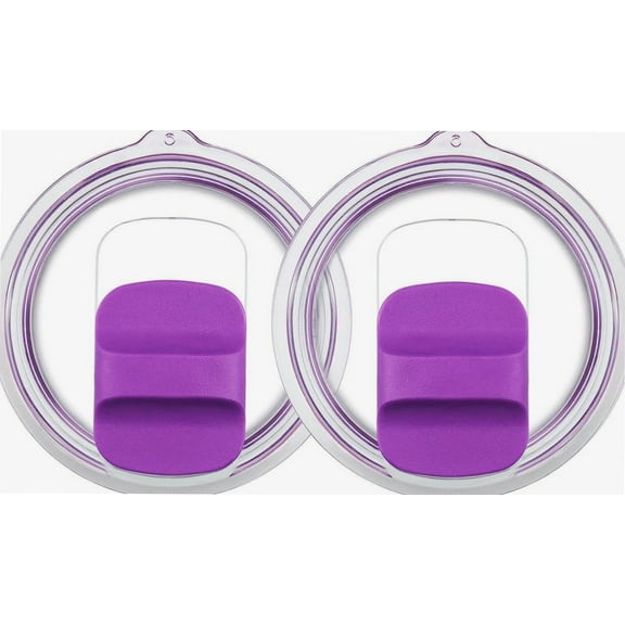 Magnetic Tumbler Lids for Yeti 10 oz Lowball, 10 oz Mug and 20 oz Tumbler, Replacement cover for Yeti magslider Lid (Purple)