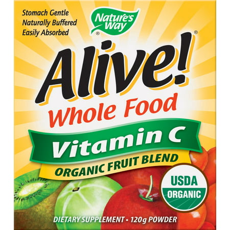 Nature's Way Vivant! La vitamine C organique en poudre, 120 grammes, 4,23 ONCE