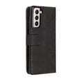 thumbnail image 4 of unique Compatible With Samsung Galaxy S21 Plus 5g Leather Wallet Book Flip Folio Stand View Cover - Black, 4 of 5