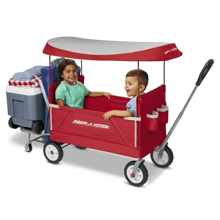 Radio Flyer, 3-in-1 Tailgater Wagon with Canopy, Folding Wagon, (Best Wagon For Towing)