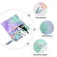 thumbnail image 4 of 2 Pack Wet Dry Bags,Mint Peach Lavender Wash Waterproof Reusable Dual Zipper Bags for Swimwear, Gym Clothes, Toiletries, Baby Diapers, 4 of 8