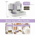 thumbnail image 2 of Distributeur Automatique de Nourriture et d'Eau pour Animaux - Design Anti-Basculement pour Chats et Petits Chiens avec Contrôle de Portion Réglable (Lavande Violette), 2 of 6