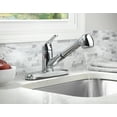 Mainstays Single Handle Kitchen Sink Faucet with PullOut Sprayer and