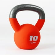 CAP, 10lb Neoprene Coated Kettlebell, Orange