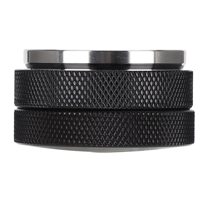 Prensa de café NikouMX Base plana negra 58 mm acero inoxidable