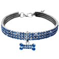 thumbnail image 2 of Collier pour Animaux de Compagnie Strass Réglable: Os Collier de Chat Sangle de Cou de Chiot avec Pendentif, 2 of 6