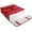 Red, variant on Large Insulated Pizza Carrier Bag for up to 3 Count 18" Pizzas with Ventilation and Velcro Closure for Pizza Delivery, Food Deliveries and Food Transport in Black in 20"L x 20"W x 6"H