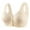 Beige, variant on yievot Women's Front Closure Full Coverage Wirefree Everyday Bra Comfort Wireless Bras for Seniors