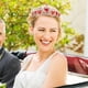 thumbnail image 4 of Tiara de corazón rojo Descendientes Corona de corazón Joyas para el cabello Corona de boda para novia, 4 of 5