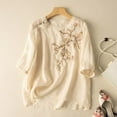 thumbnail image 2 of Womens Summer Tops Women Short Sleeve Blouses Long Sleeve Shirt Layering Womens Tall Tops Women Blouses Long T Shirt Extra Satin Blouse Short Tunic Blouse Satin One Shoulder M, 2 of 7
